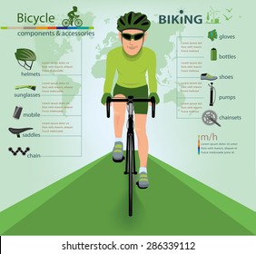 bike info graphics.vector