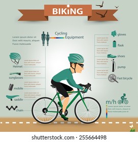 bike infographics.vector