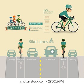 bike infographics.vector