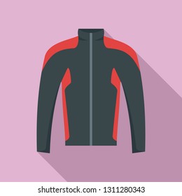 Bike jacket icon. Flat illustration of bike jacket vector icon for web design