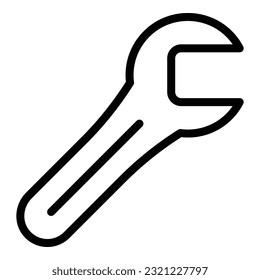 Bike key icon outline vector. Gear part. Filter engine