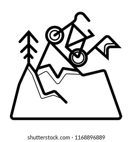 Bike King icon vector