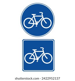 Bike lane banners on a white background with copy space