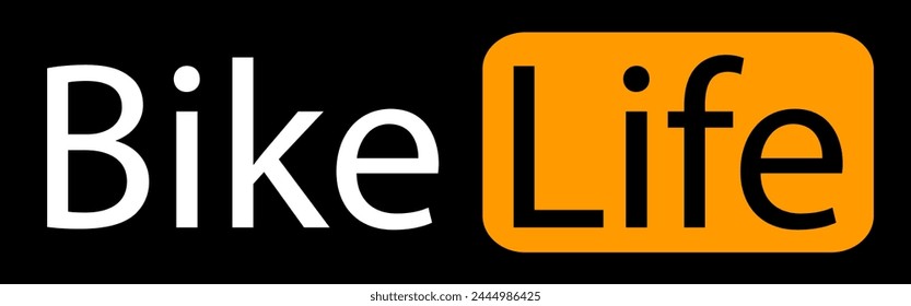 Bike life. Funny biker vector t shirt design.