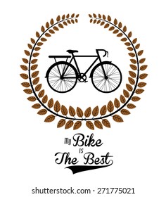 Bike lifestyle design over white background, vector illustration