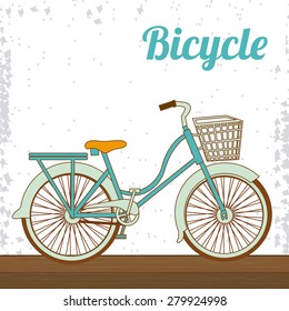 Bike lifestyle design over white background, vector illustration