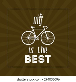 Bike lifestyle digital design, vector illustration eps 10