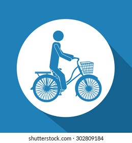Bike lifestyle  digital design, vector illustration eps 10