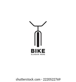 Bike line logo design template vector