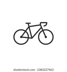 Bike, linear icon. Line with editable stroke