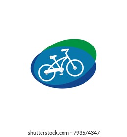 bike logo design illustration