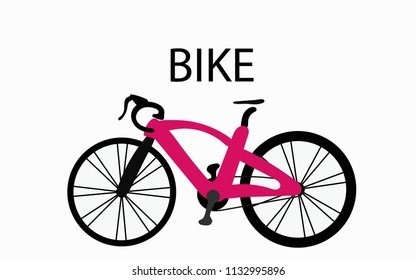Bike logo design. Logotype of bicycle concept icon