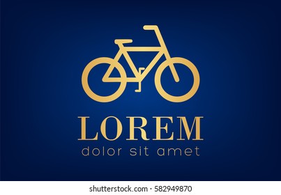 bike logo design - vector illustration