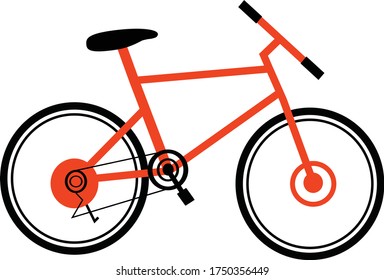 Material vectorial de diseño de logotipo de bicicleta
