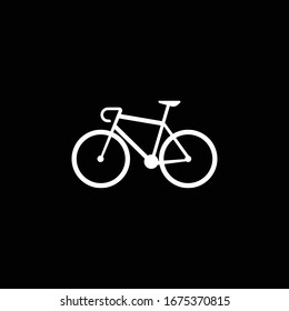 Icono vectorial del logotipo de la bicicleta.