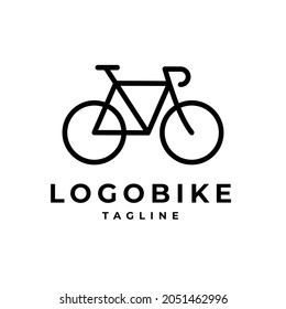 Bike logo icon vector on white background