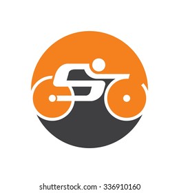 bike logo template. logo vector.
