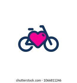 Bike Love Logo Icon Design