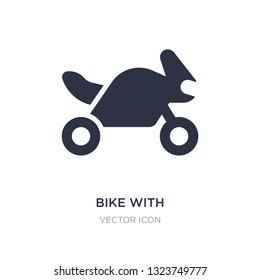 bike with motor, ios 7 interface icon on white background. Simple element illustration from Transport concept. bike with motor, ios 7 interface sign icon symbol design.