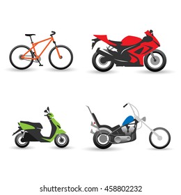 Bike and motorbike set