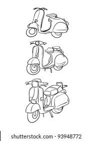 bike motorcycle motor scooter two wheels