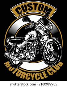 Bike Motorcycle t shirt and mug design vector illustration