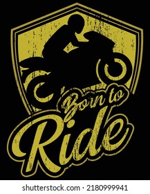 Bike Motorcycle t shirt and mug design vector illustration