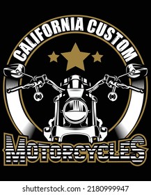 Bike Motorcycle t shirt and mug design vector illustration