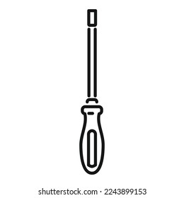 Bike new screwdriver icon outline vector. Fix service. Tire garage