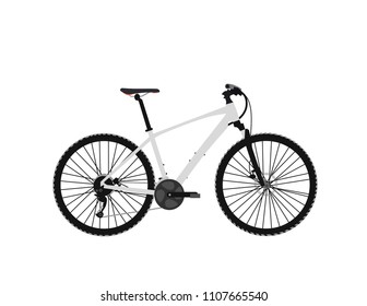 Bike on white background