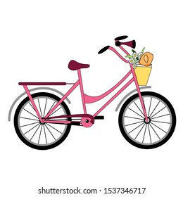 Bike on a white background