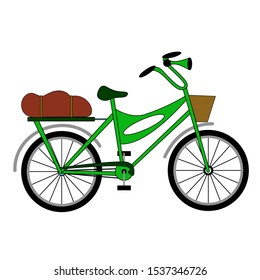 Bike on a white background
