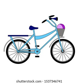 Bike on a white background