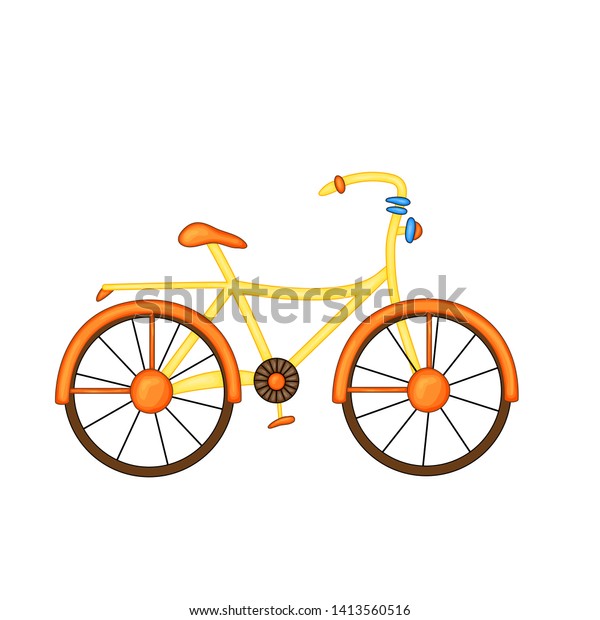 cute yellow bike