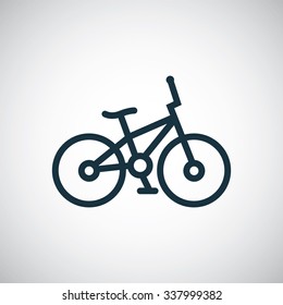 bike outline, thin, flat, digital icon for web and mobile
