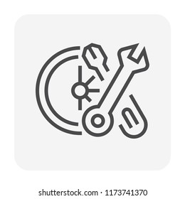 Bike part and equipment icon design, 64x64 perfect pixel and editable stroke.