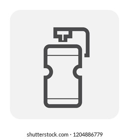 Bike part and equipment icon design, black and outline.