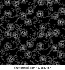 Bike pattern seamless for fabric