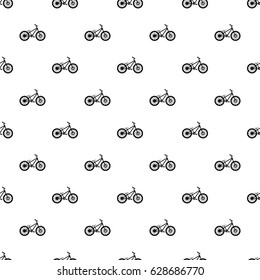 Bike pattern seamless in simple style vector illustration