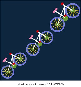 Bike pattern. Vector illustration . you can use this for the poster , background, wallpaper 