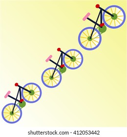 Bike pattern vector illustration . you can use this for the poster , background, wallpaper .
