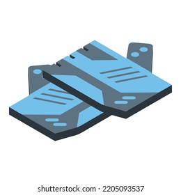 Bike piece icon. Isometric of bike piece vector icon for web design isolated on white background
