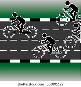 Bike race bicycle icon