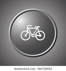 Bike racing. vector icon. Flat design style.