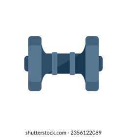 Bike rear hub icon flat vector. Fix mechanic. Service shop isolated