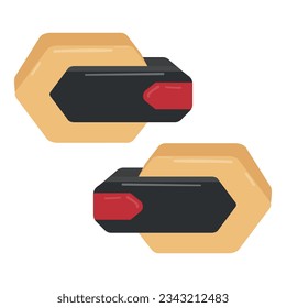 Bike reflect tool icon cartoon vector. Sport equipment. Cycle road