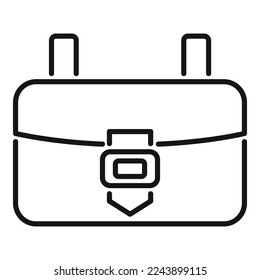 Bike repair bag icon outline vector. Mechanic fix. Shop cycle