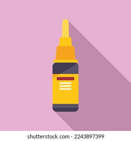 Bike repair glue icon flat vector. Mechanic fix. Service shop