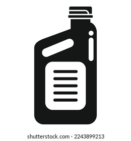 Bike repair oil canister icon simple vector. Fix shop. Wheel tire