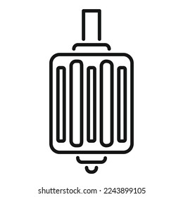 Bike repair pedal icon outline vector. Mechanic fix. Shop service